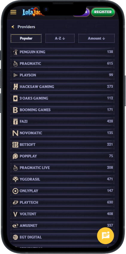 Lola Jack Casino Providers
